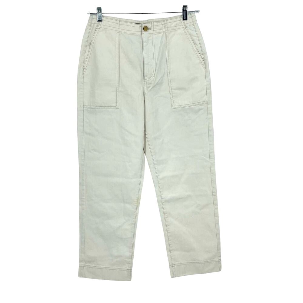 Everlane The Organic Cotton‎ Herringbone Pant Bone Size 8
